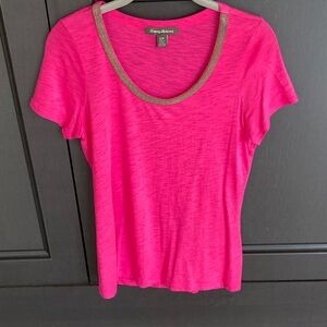 Tommy Bahama Hot Pink Short Sleeve Top